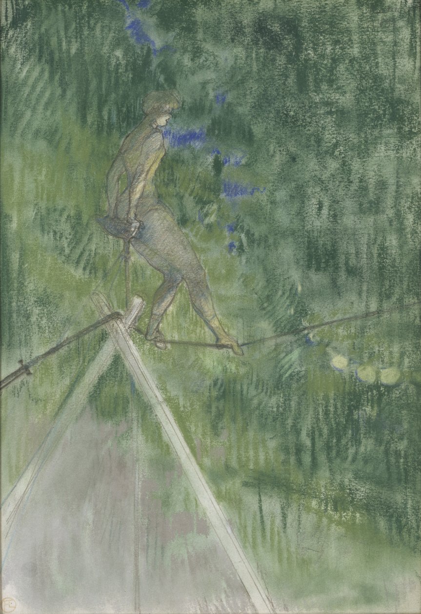 A kötéltáncos (pasztell) alkotó: Henri de Toulouse Lautrec
