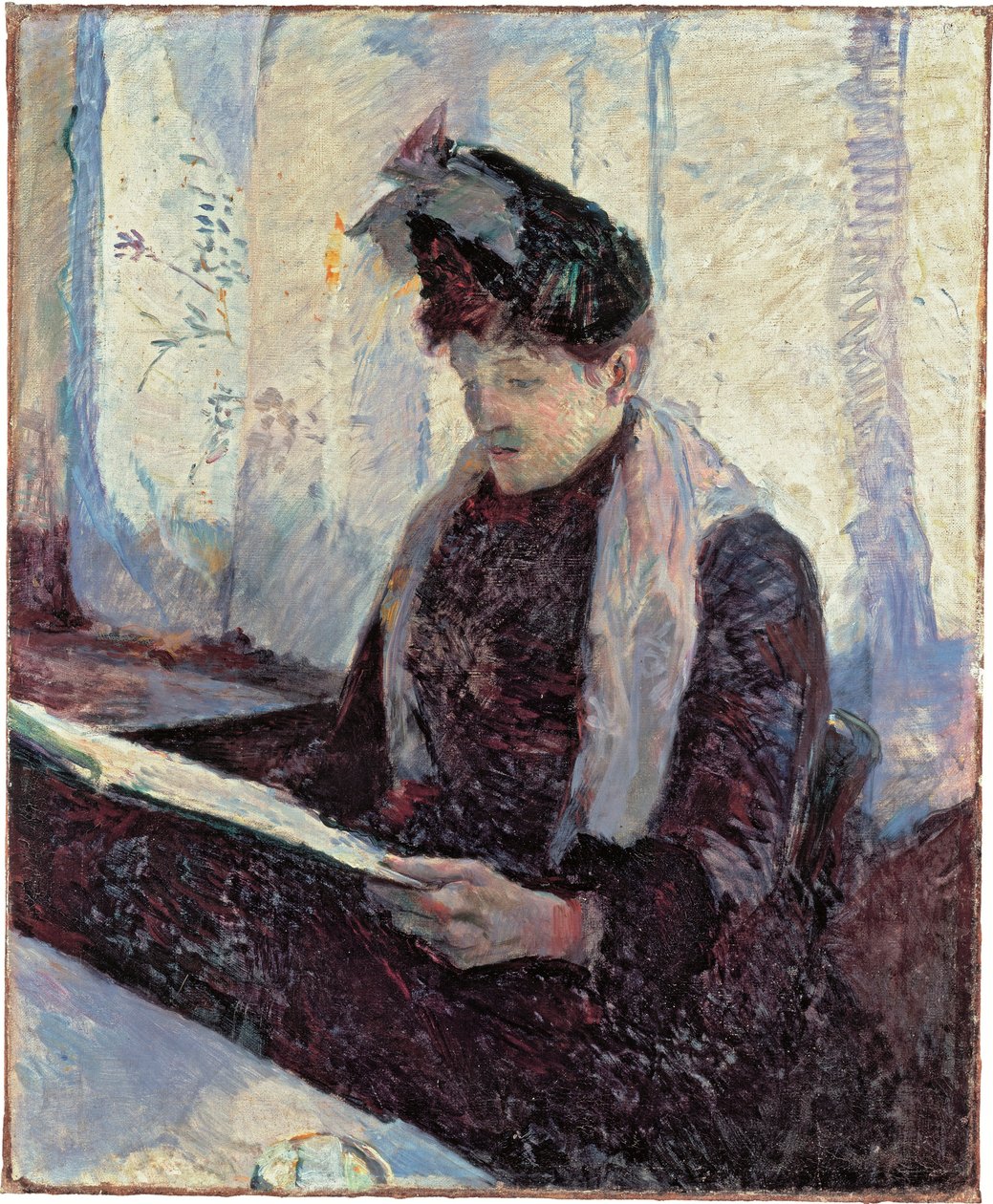Nő a kávézóban alkotó: Henri de Toulouse Lautrec