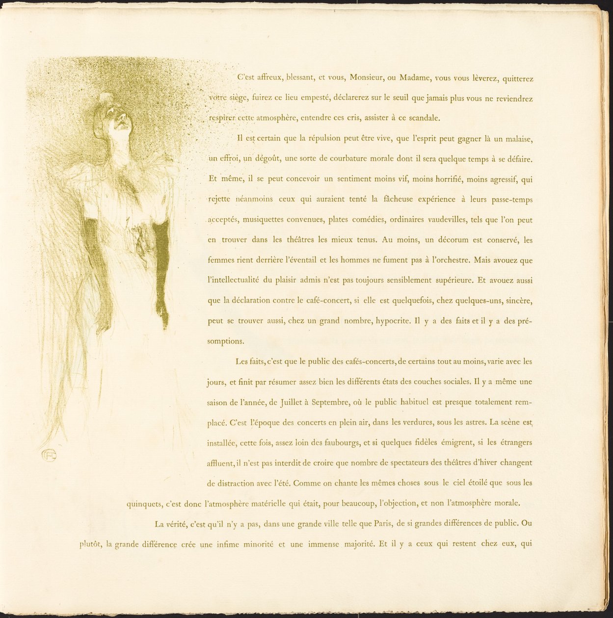 Yvette Guilbert alkotó: Henri de Toulouse Lautrec