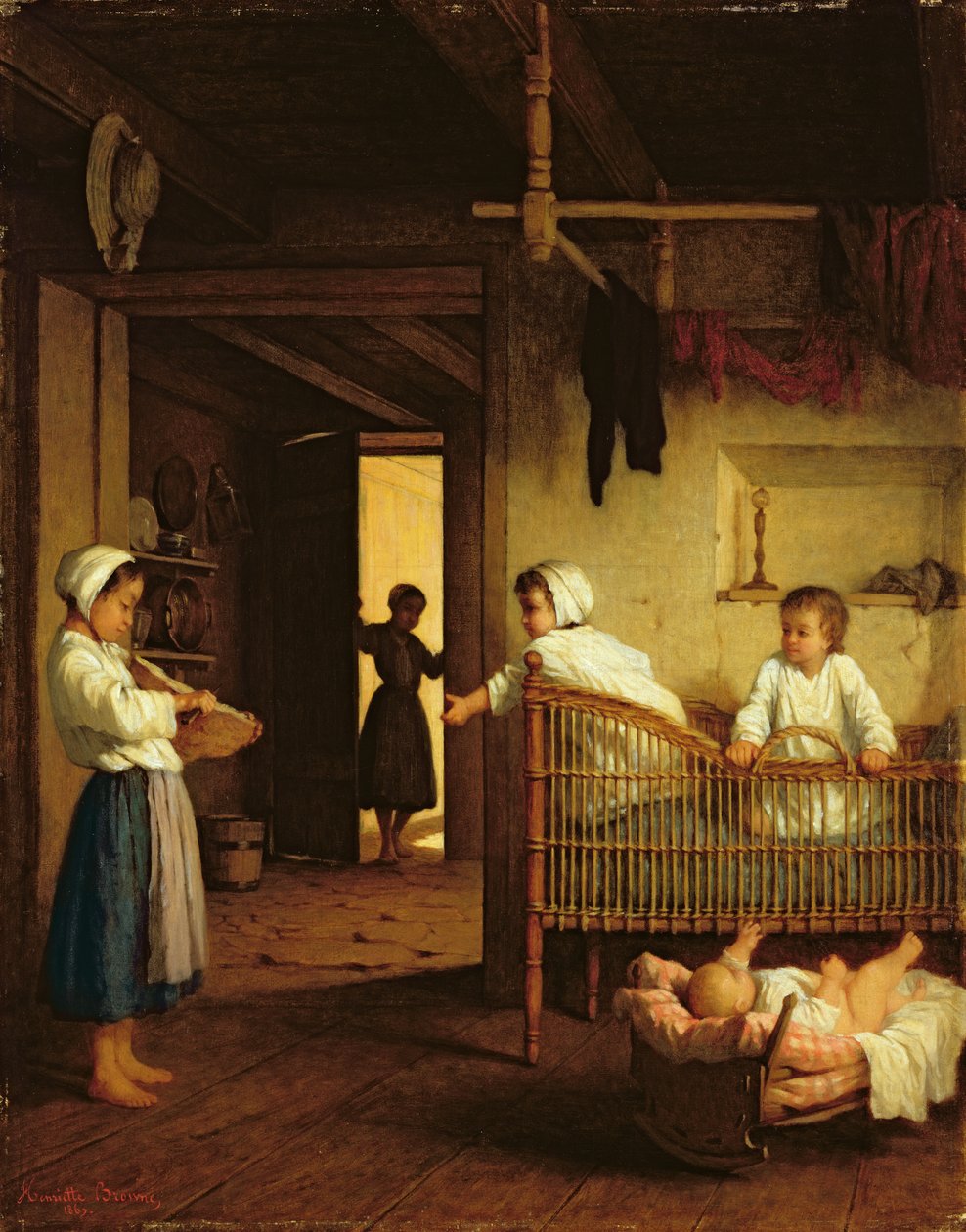Nevelés, 1867 alkotó: Henriette Browne