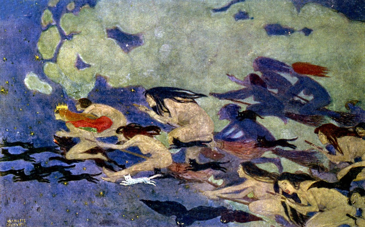 Boszorkányszombat, 1900 körül (metszet) alkotó: Henriette Goldenberg