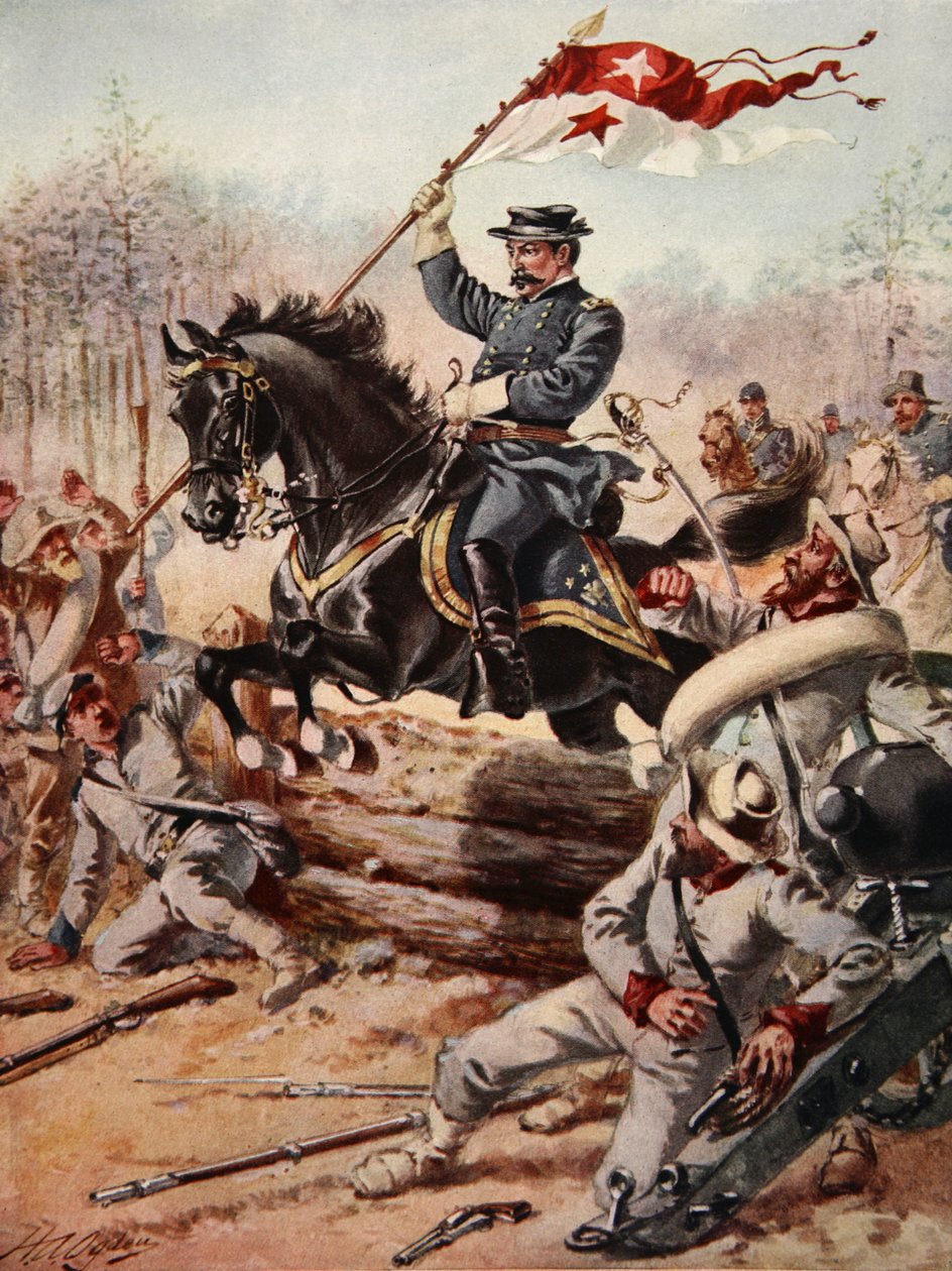 Sheridan tábornok a Five Forks-i csatában, Virginia államban, 1865. április 1-jén alkotó: Henry Alexander Ogden