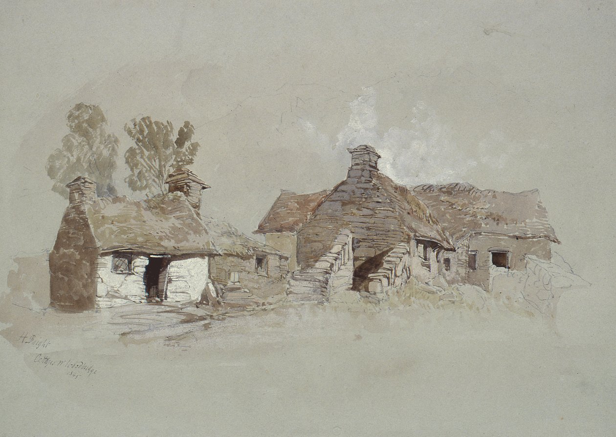 Víkendházak Woodbridge közelében, Suffolk, 19. század alkotó: Henry Bright