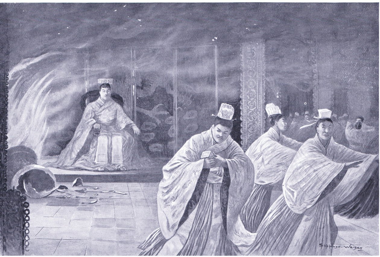 A császár megégeti magát a palotájában alkotó: Henry Charles Seppings Wright