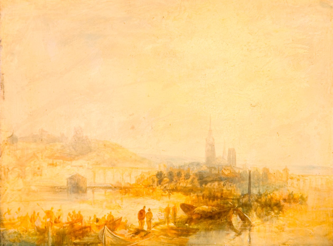 Rouen tanulmánya (panel) alkotó: Henry Dawson