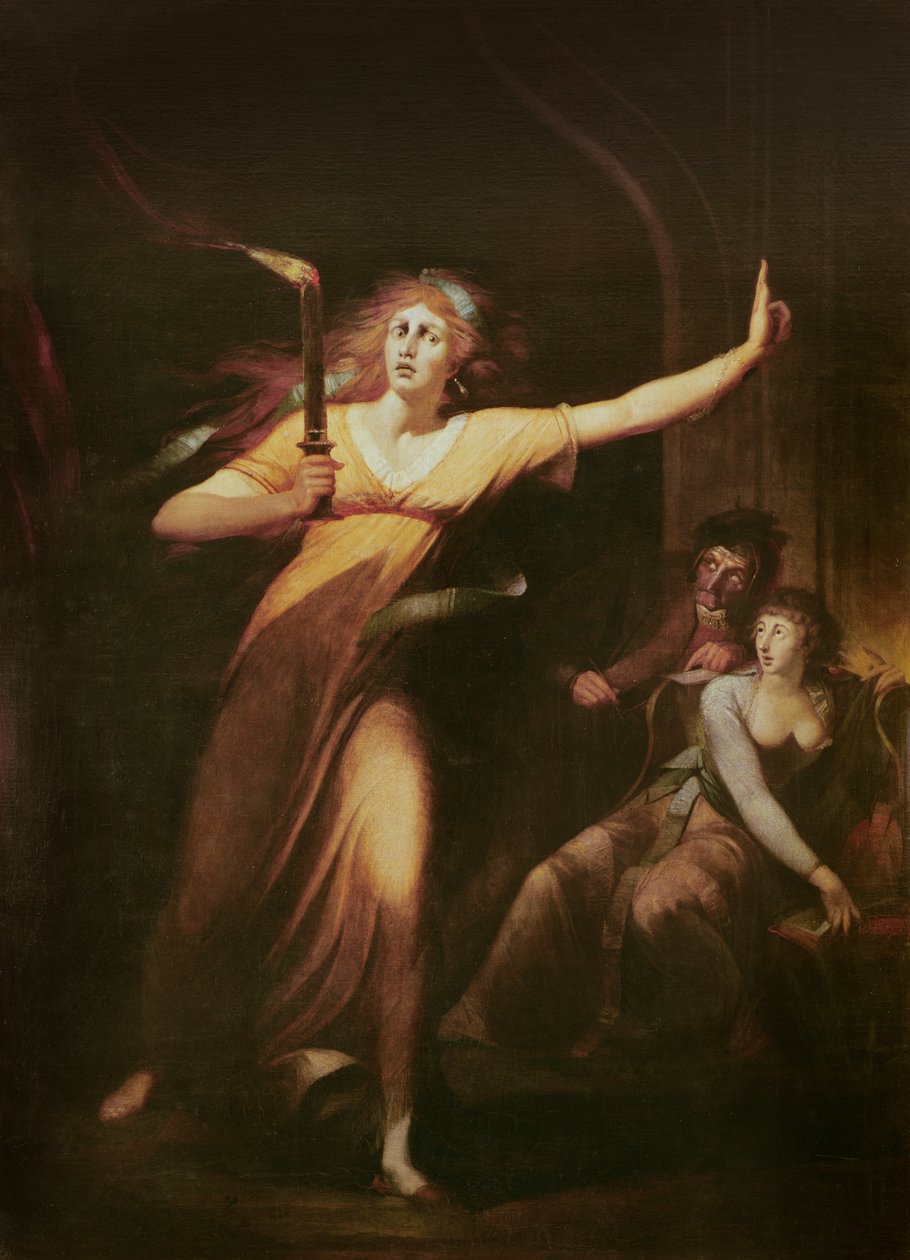 Lady Macbeth alvajárás, 1783 alkotó: Johann Heinrich Füssli