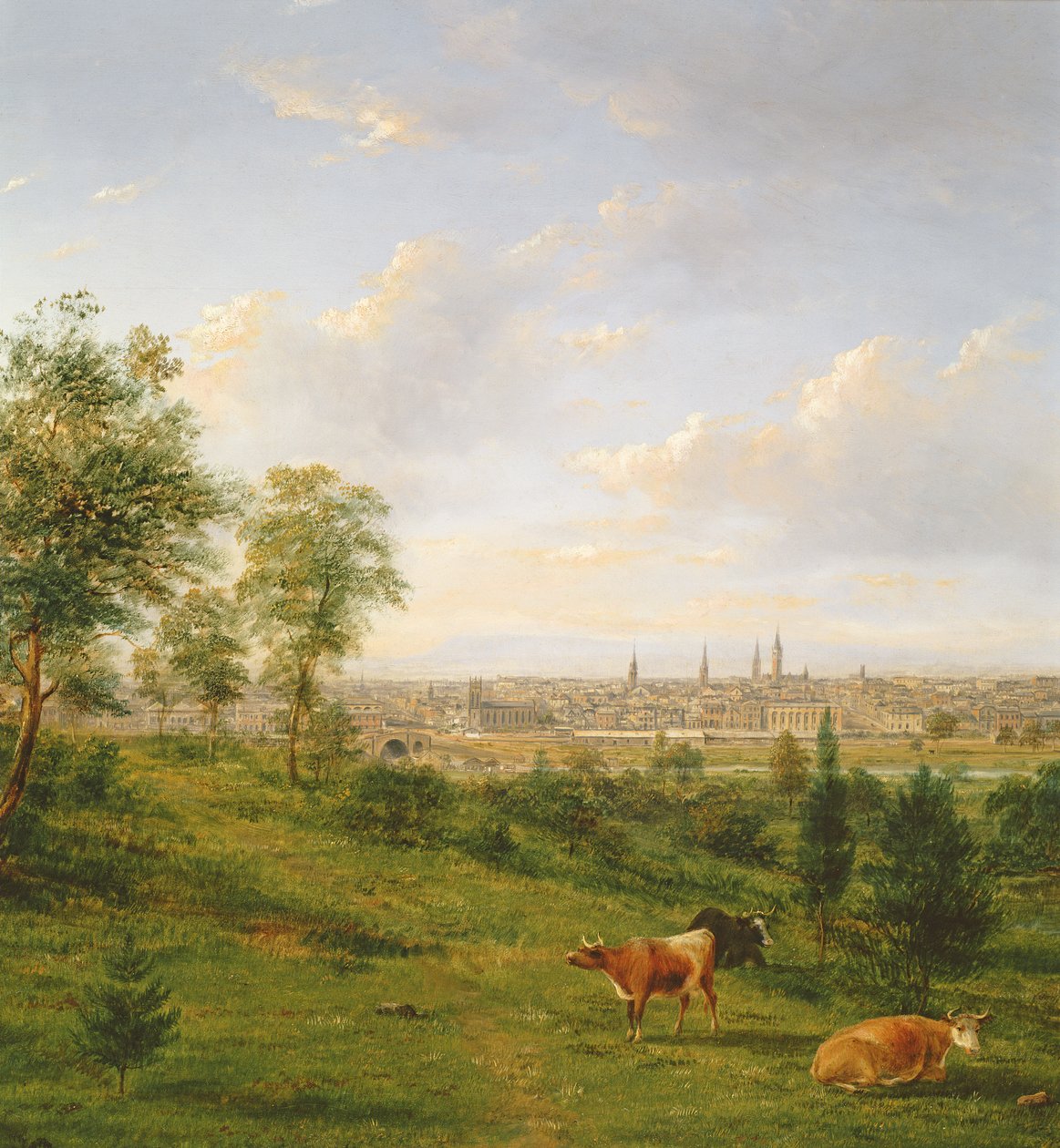 Melbourne látképe, 19. század alkotó: Henry Gritten