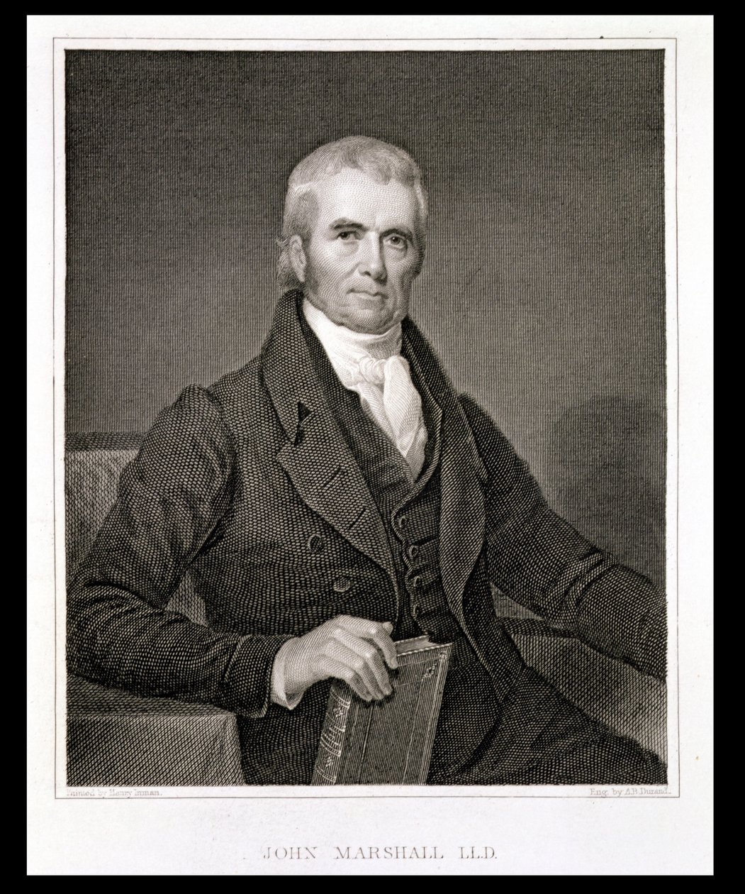 John Marshall (1755-1835), metszett Asher Brown Durand (1796-1886) alkotó: Henry Inman