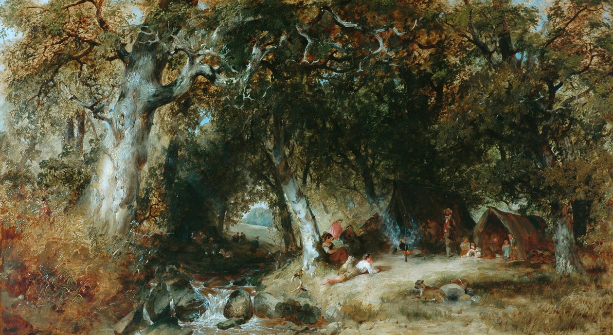 Cigánytábor alkotó: Henry Jutsum