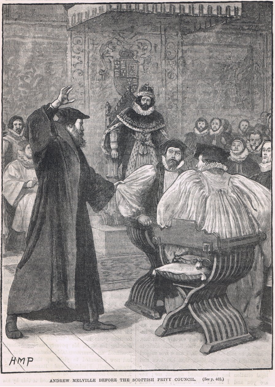 Andrew Melville a Skót Titkos Tanács előtt 1605-ben alkotó: Henry Marriott Paget
