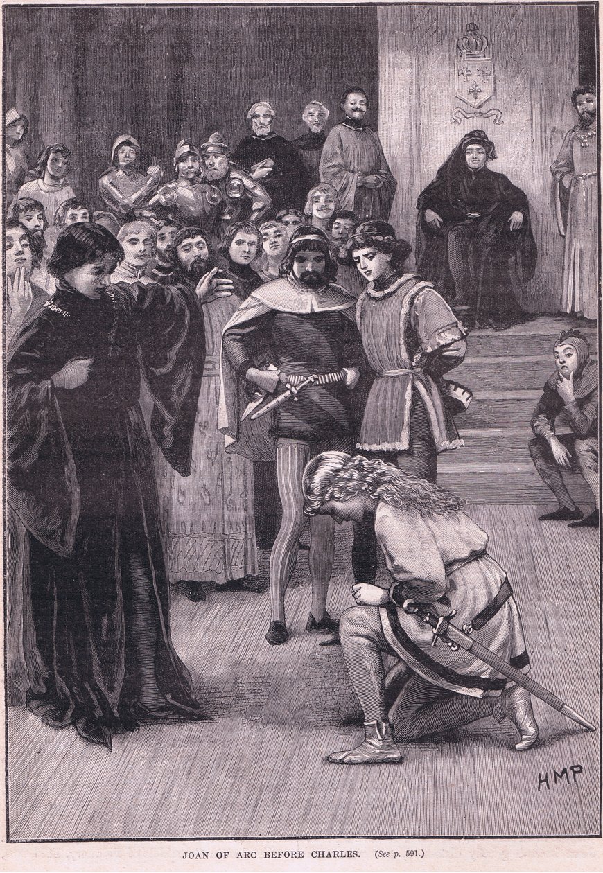 Jeanne of Arc Károly előtt 1429-ben alkotó: Henry Marriott Paget