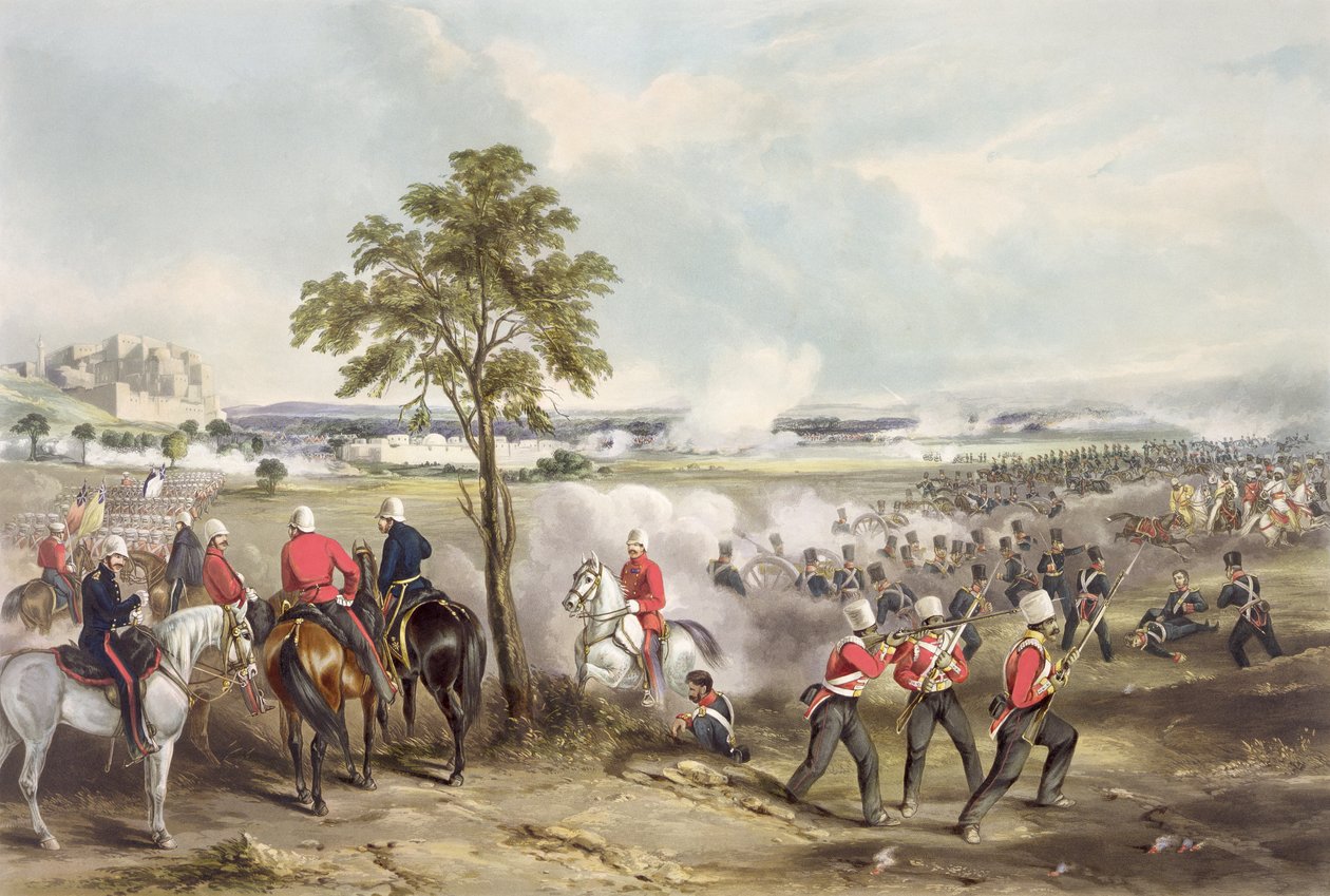 A goojerati csata 1849. február 21-én, vésette John Harris (kb. 1791-1873) 1850 alkotó: Henry Martens