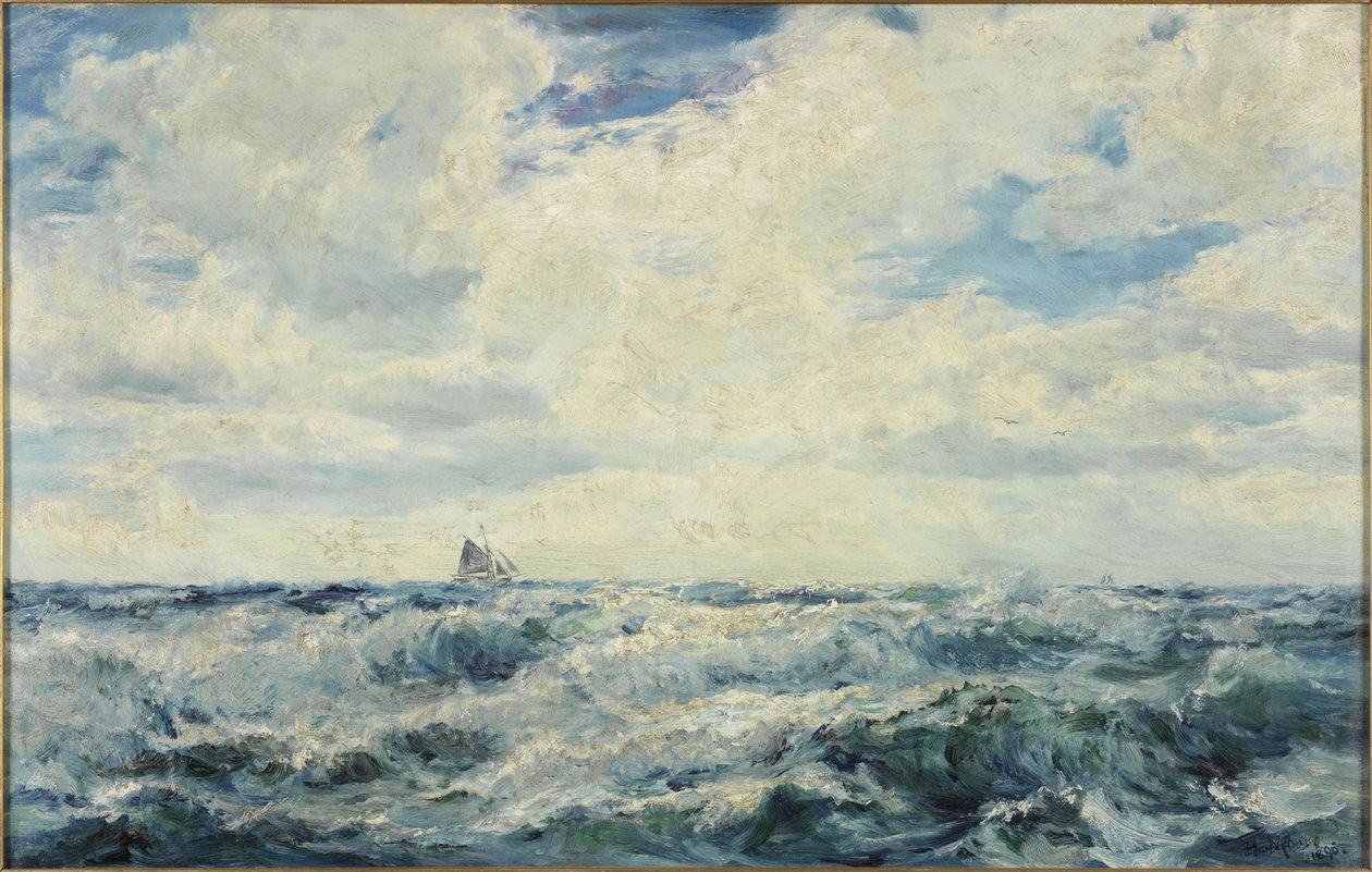 Törött időjárás, Cornwall északi partja alkotó: Henry Moore