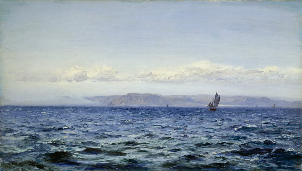 Könnyű szellő Dodman mellett a Mevagissey-nél, Cornwallban, 1881 alkotó: Henry Moore