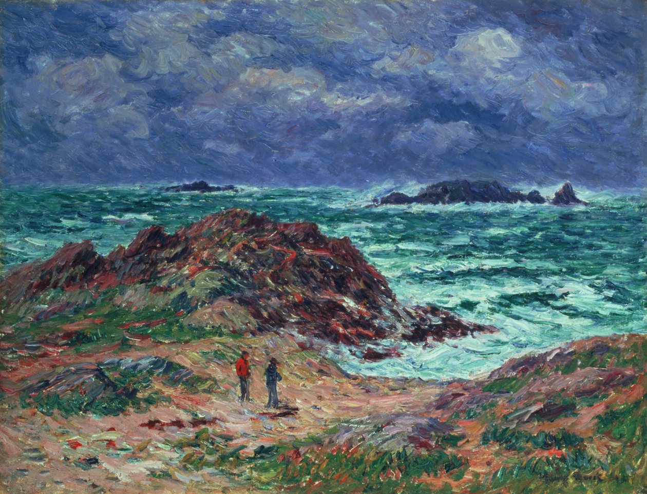 A Squall, Finistere, 1911 alkotó: Henry Moret