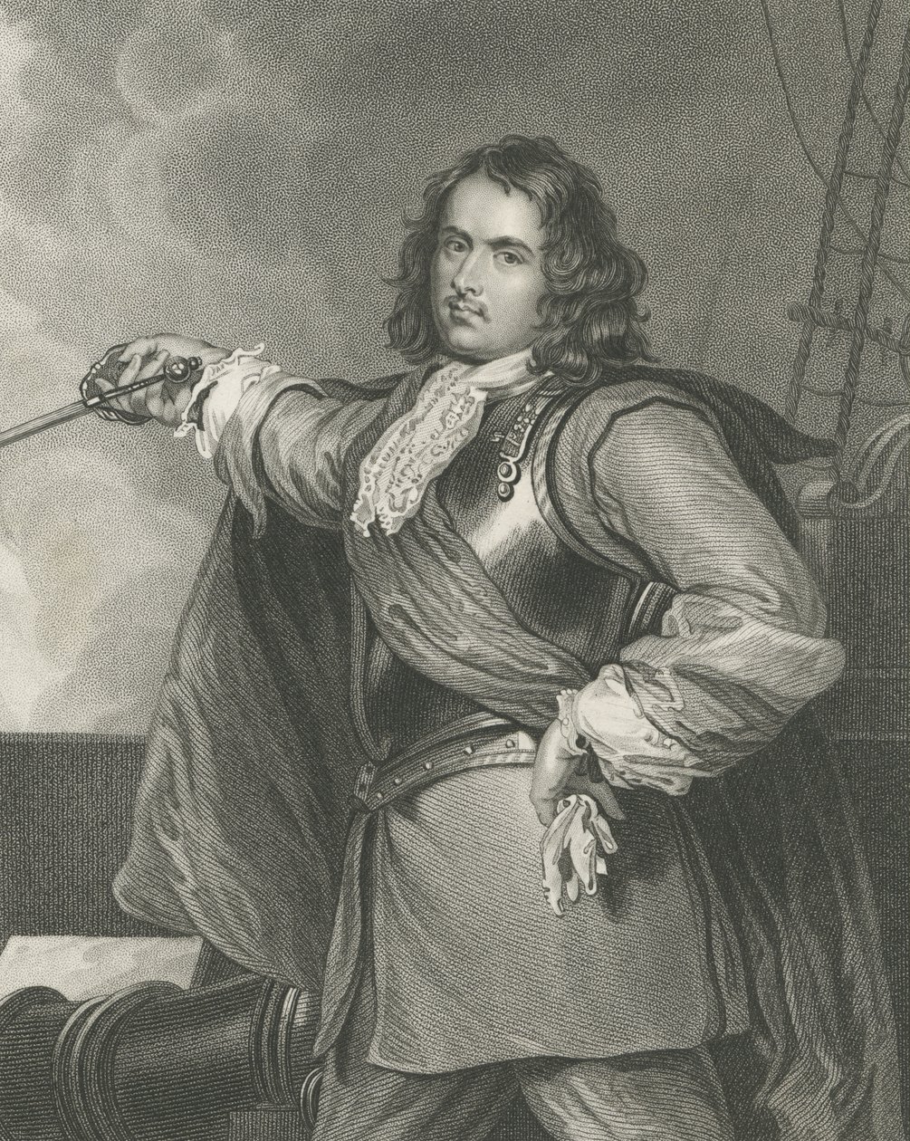 Blake admirális (csúcsmetszet) alkotó: Henry Perronet Briggs