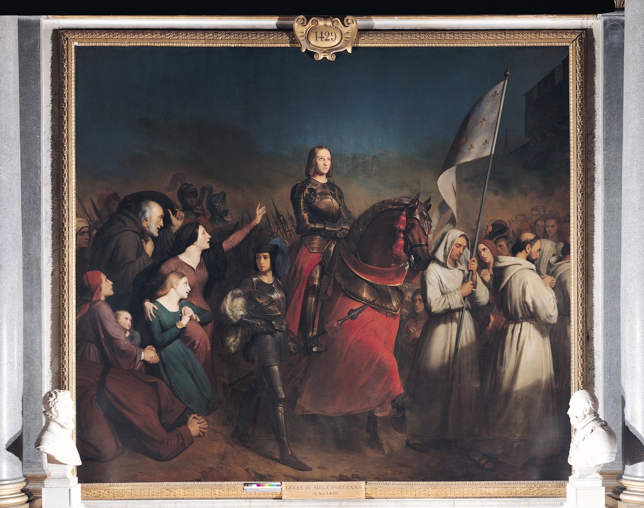 Jeanne of Arc (1412-31) belépése Orléansba, 1429. május 8., 1843. alkotó: Henry Scheffer
