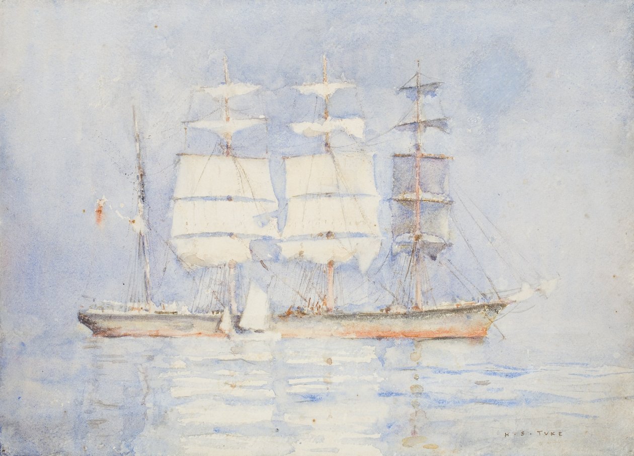 Falmouth-öbölben alkotó: Henry Scott Tuke