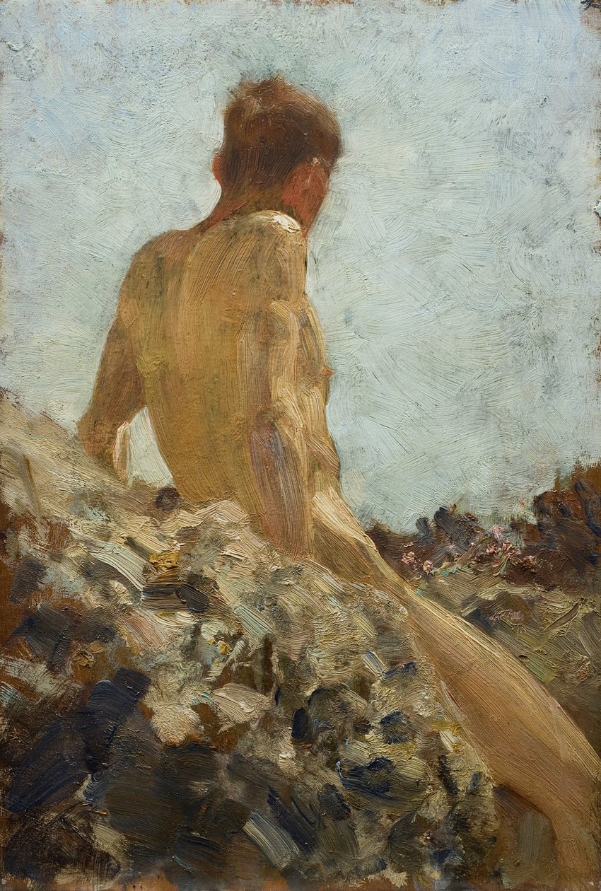Meztelen tanulmány alkotó: Henry Scott Tuke