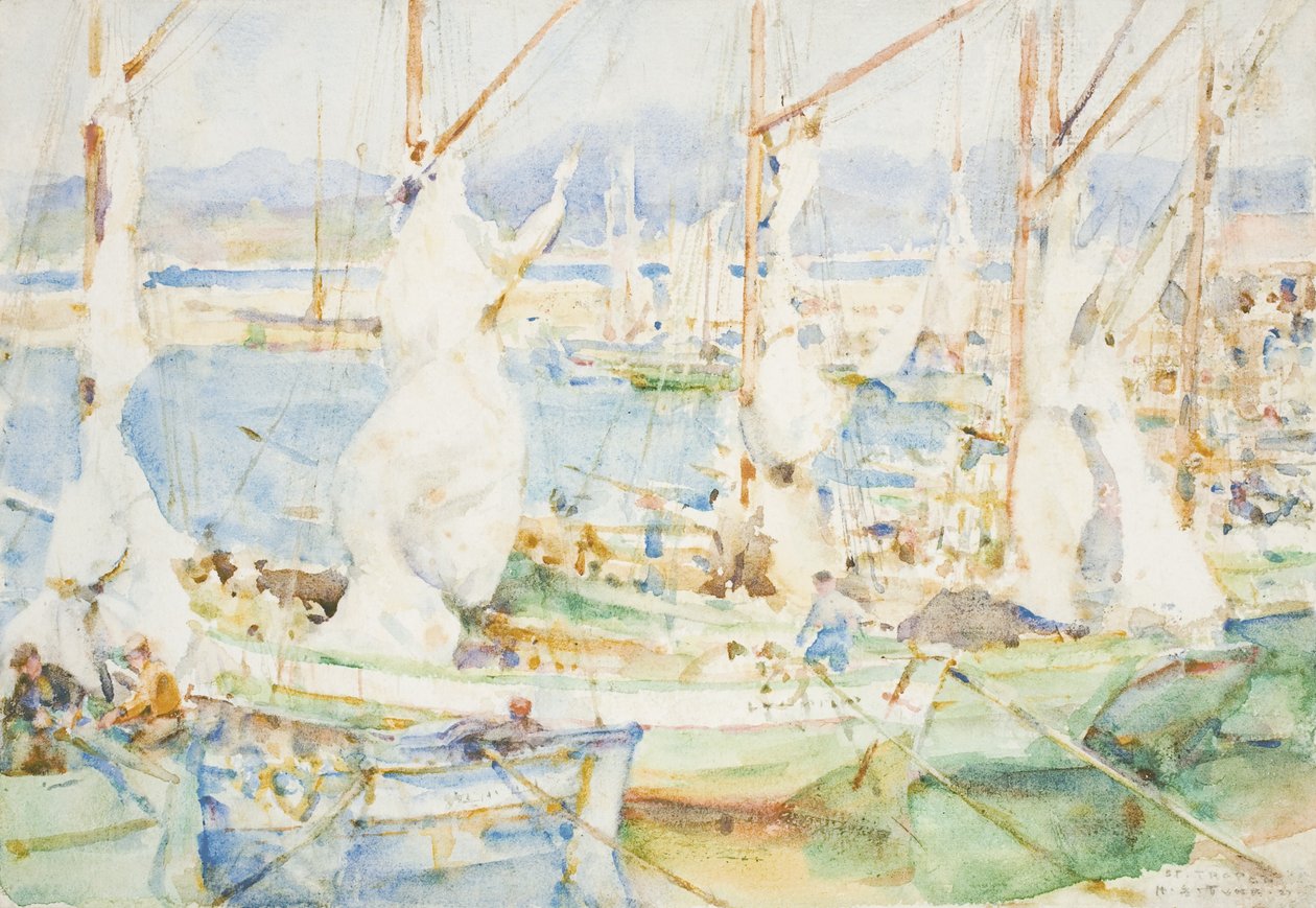 St. Tropez, 1927 alkotó: Henry Scott Tuke