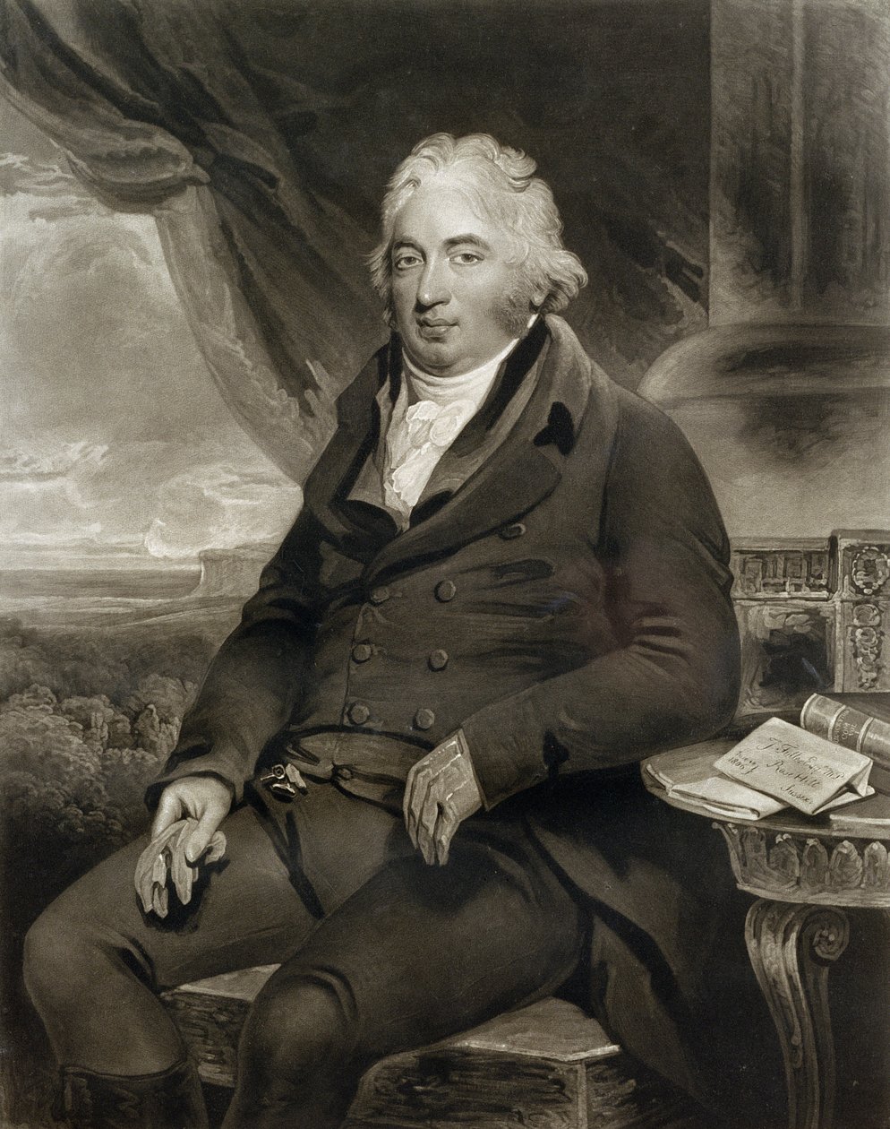 J. Fuller Esq, M.P., metszett: C. Turner, 1808 (mezzotinta) alkotó: Henry Singleton