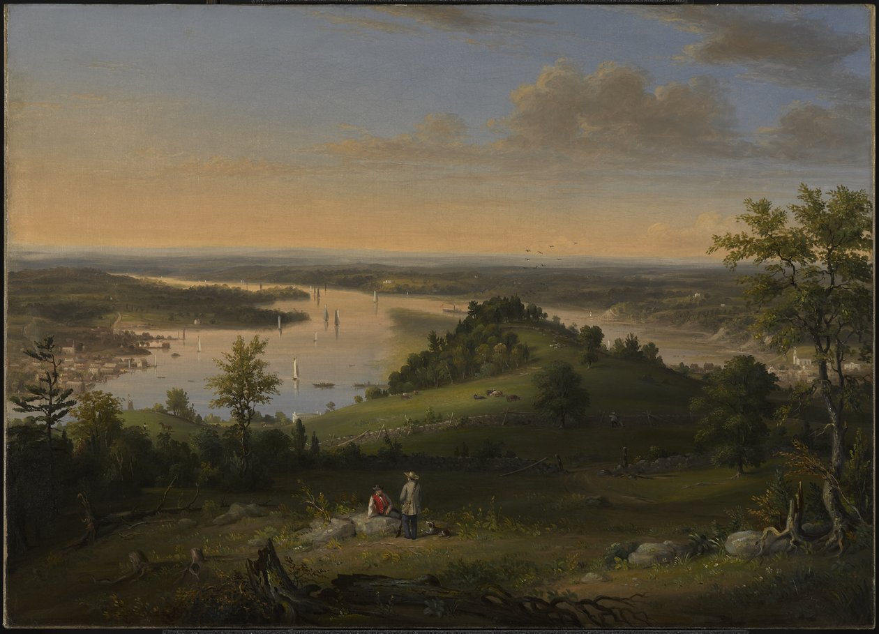 Jelenet a Hudson folyón, 1849 alkotó: Henry Ary