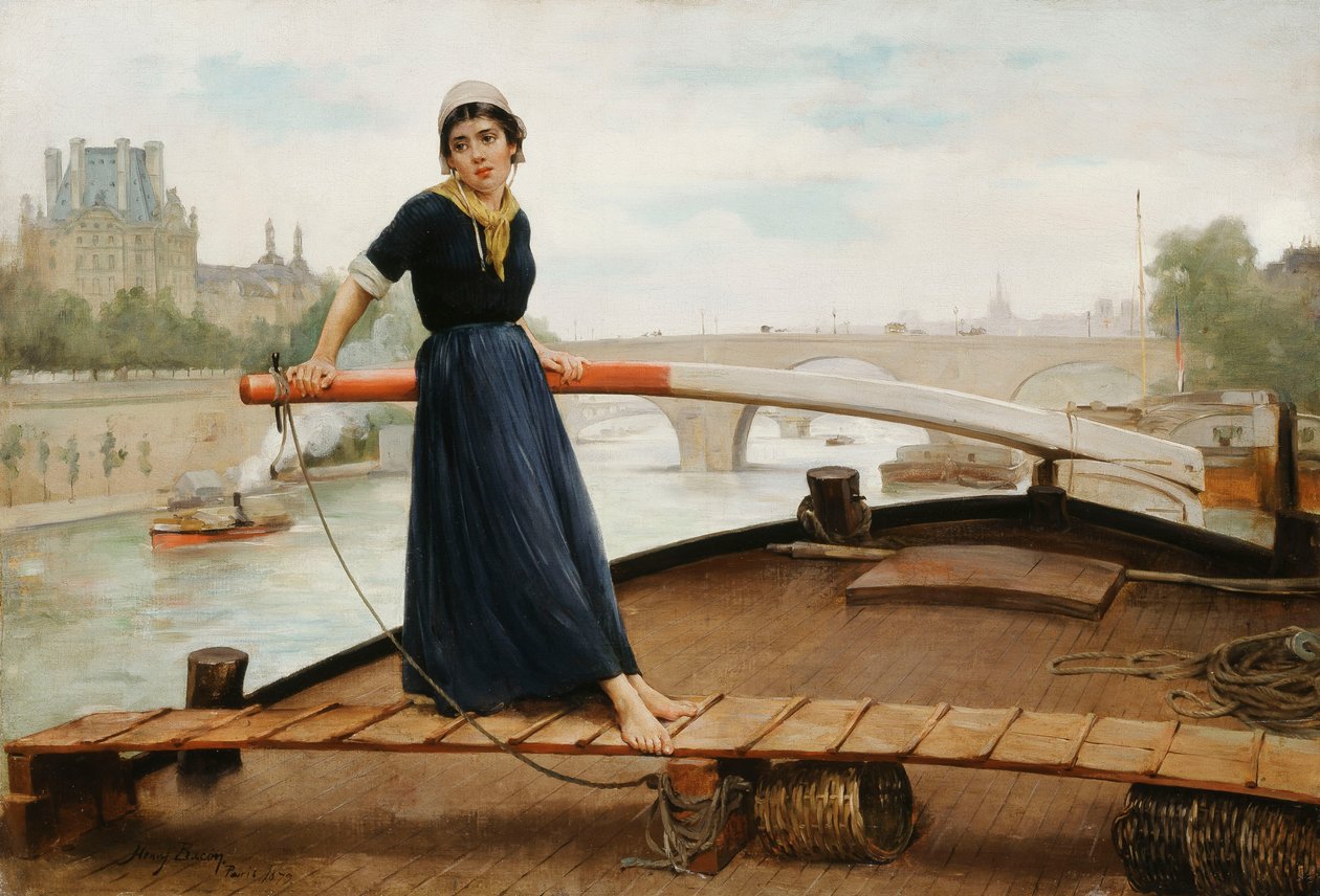 A Szajna mentén, 1879 alkotó: Henry Bacon