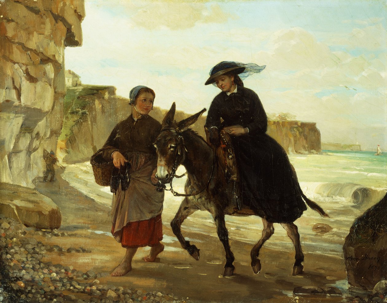 A turista és a halásznő, 1870 alkotó: Henry Bacon