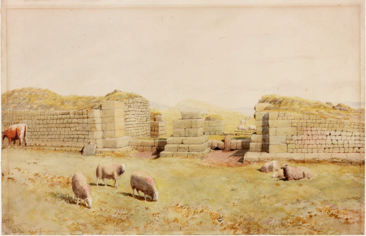 The West Gate at Housesteads (testszín) alkotó: Henry Burdon Richardson