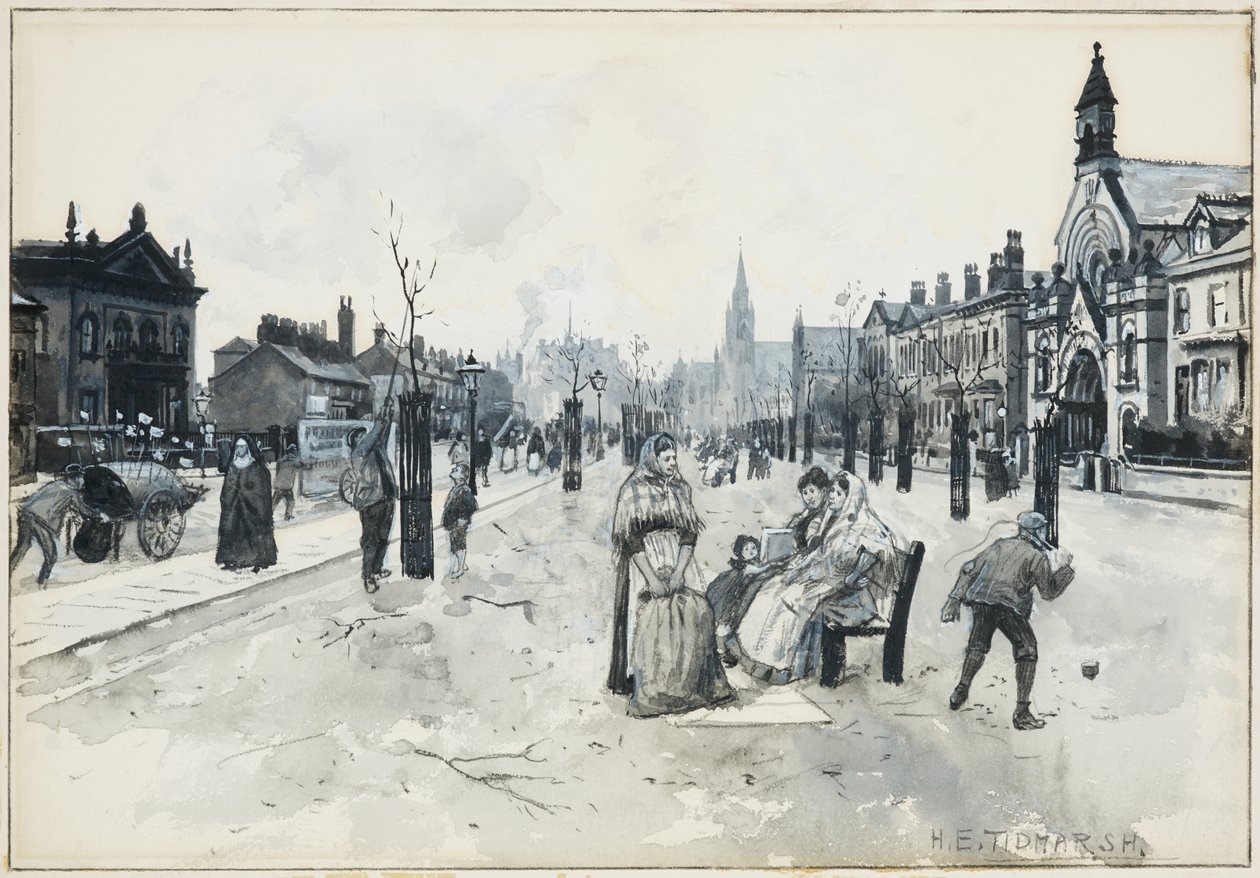 Broad Street, Pendleton alkotó: Henry Edward Tidmarsh