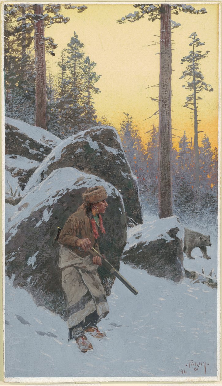 Az indiai medvevadász alkotó: Henry Farny