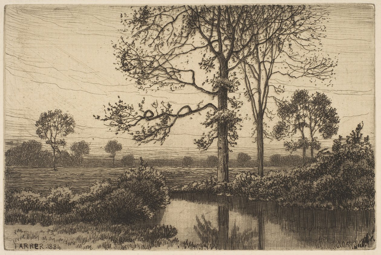 Szürke ősz és melankólia, 1884. alkotó: Henry Farrer