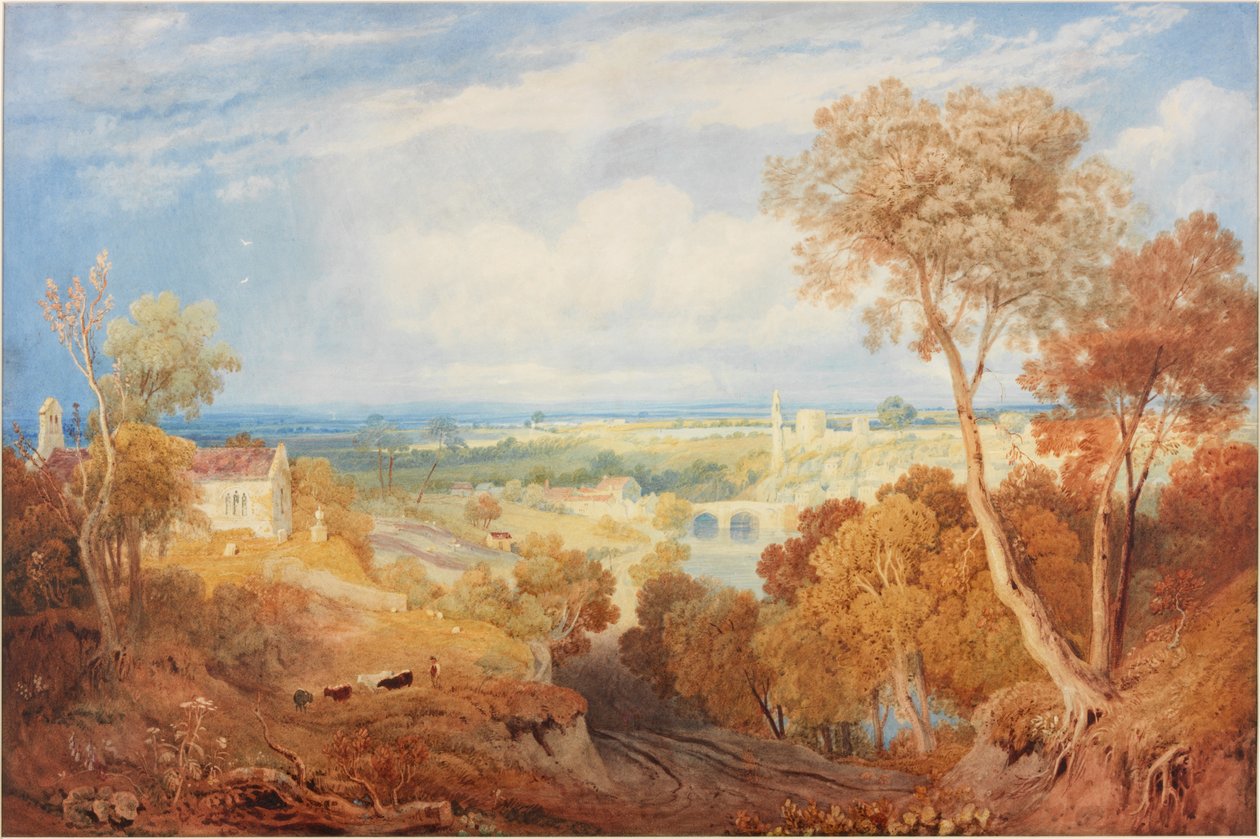 Barnard kastély, 1835 körül (akvarell és gouache) alkotó: Henry Gastineau