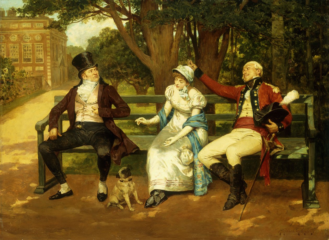 Verseny a figyelemért, alkotó: Henry Gillard Glindoni