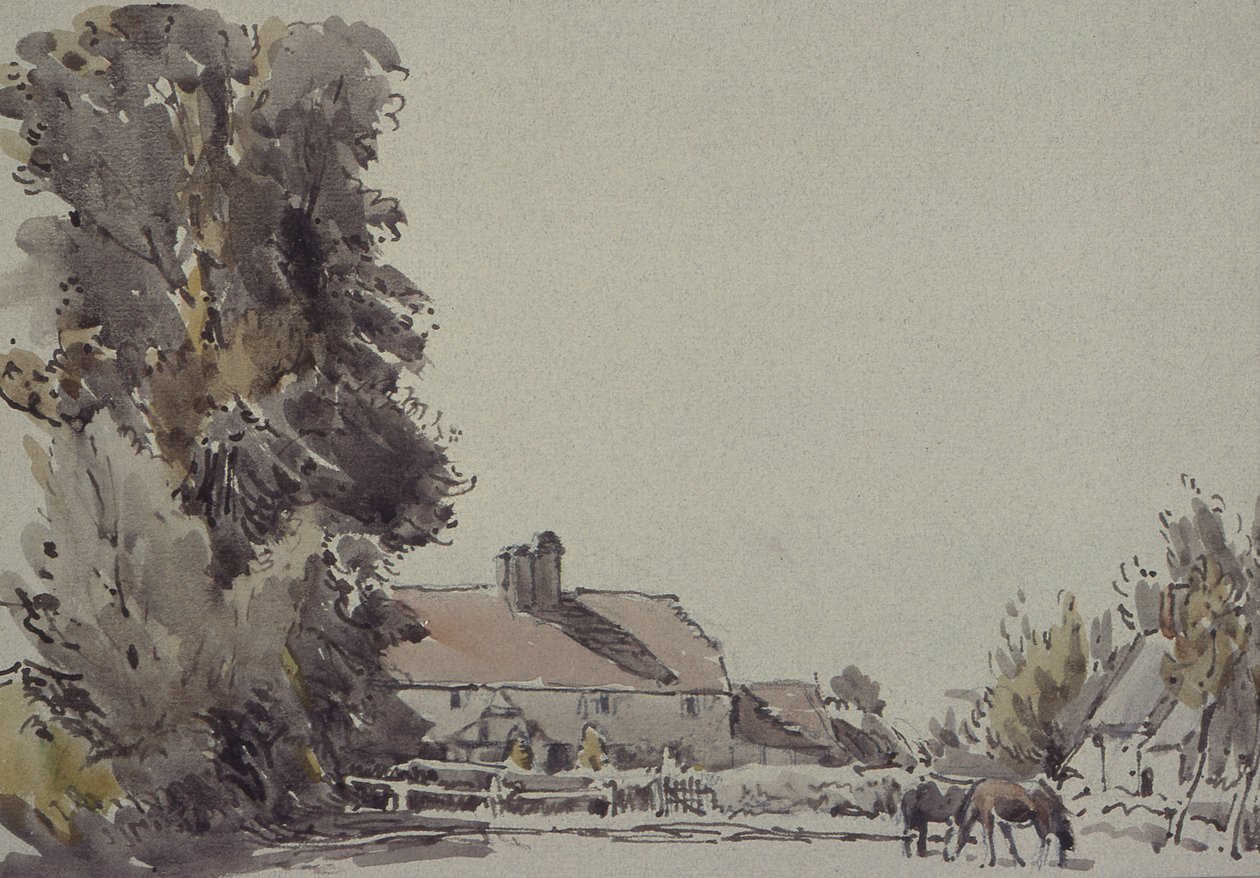 Farm és fák alkotó: Henry Herbert Bulman
