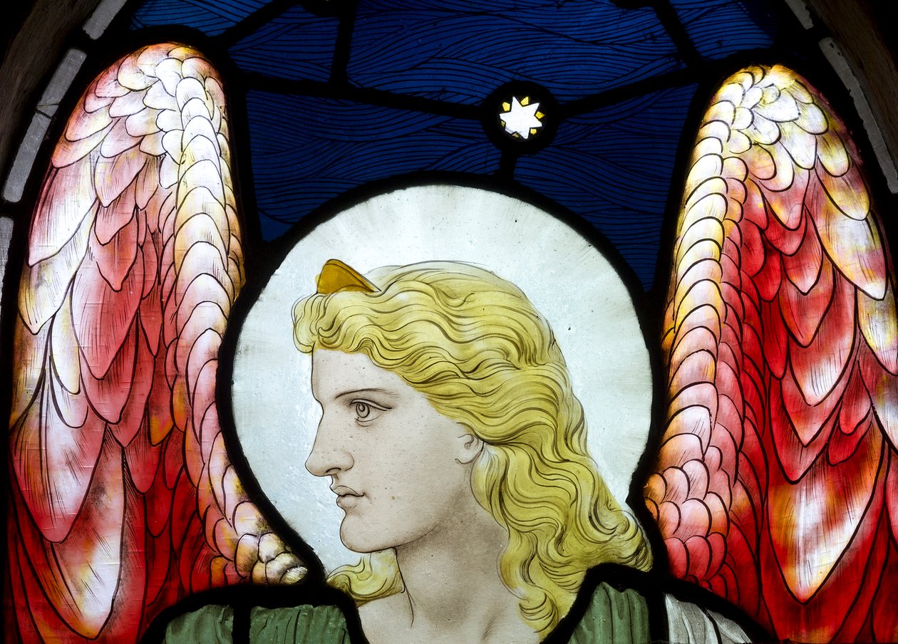 Uriel arkangyal, részlet, 1882 alkotó: Henry Holiday