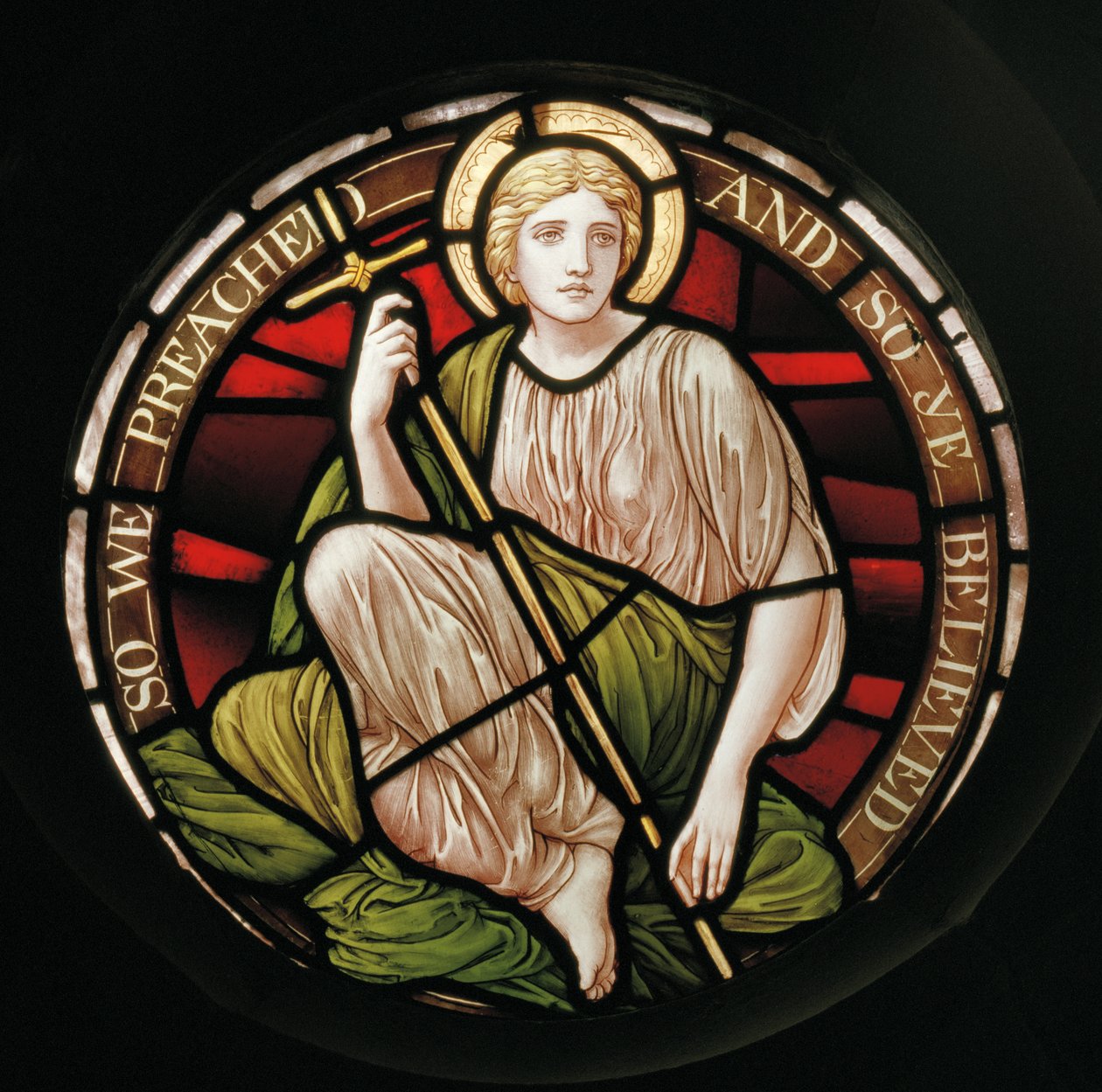 Faith, 1888 (ólomüveg) alkotó: Henry Holiday