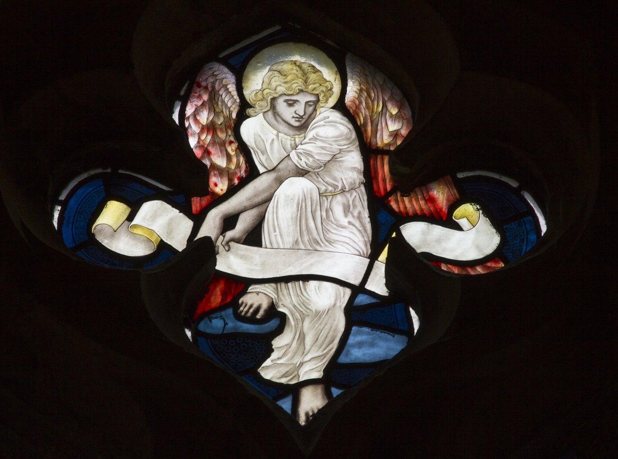 Quatrefoil Tracery, Angyal, 1882 alkotó: Henry Holiday