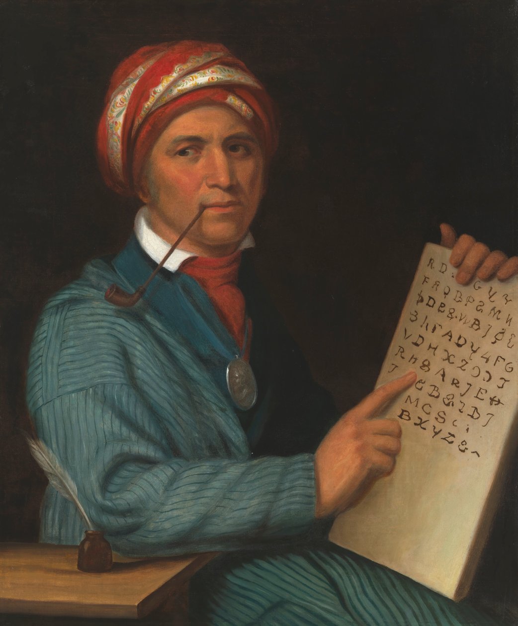 Sequoyah, c. 1830. alkotó: Henry Inman