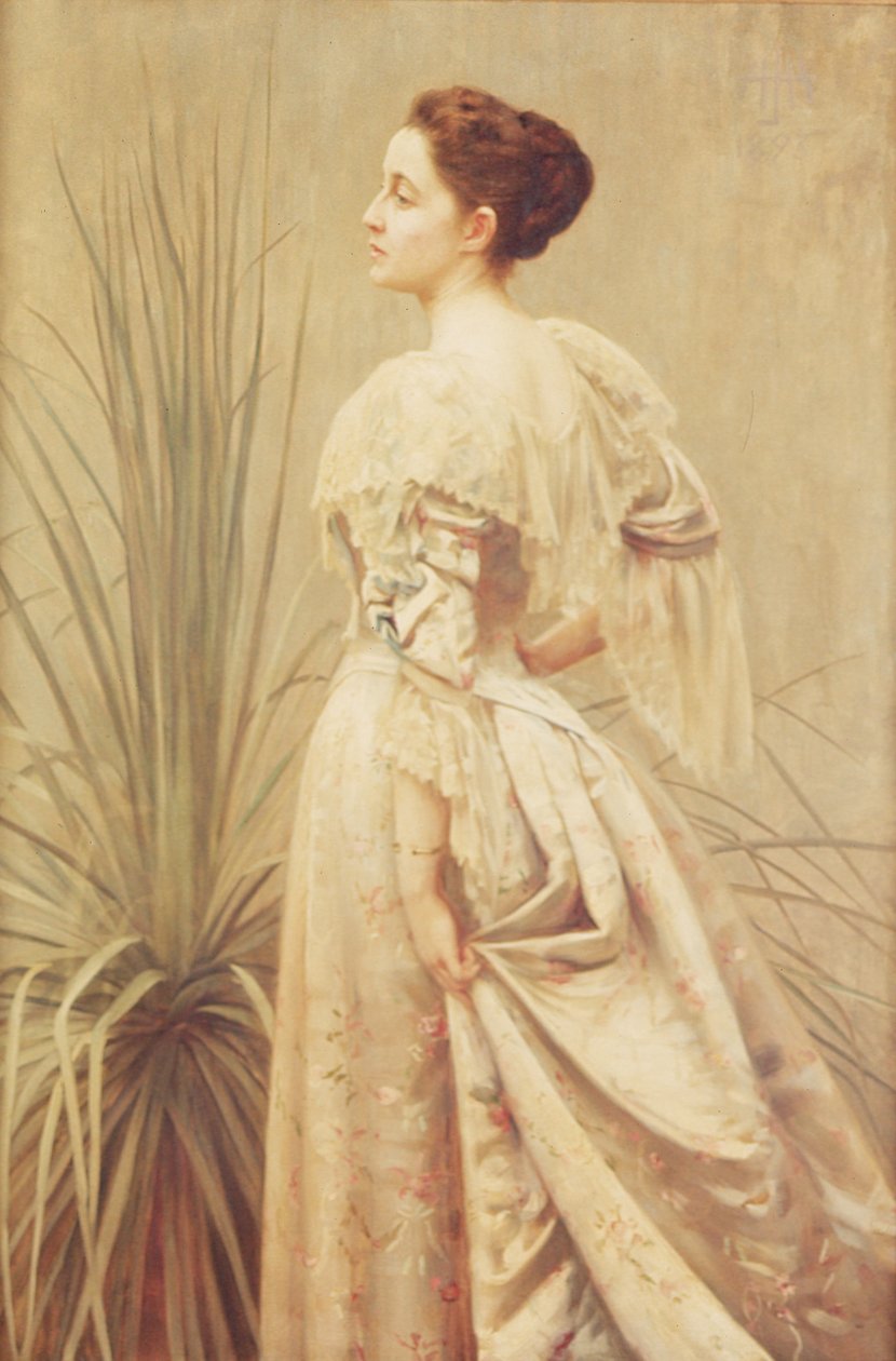 Egy hölgy portréja alkotó: Henry John Hudson