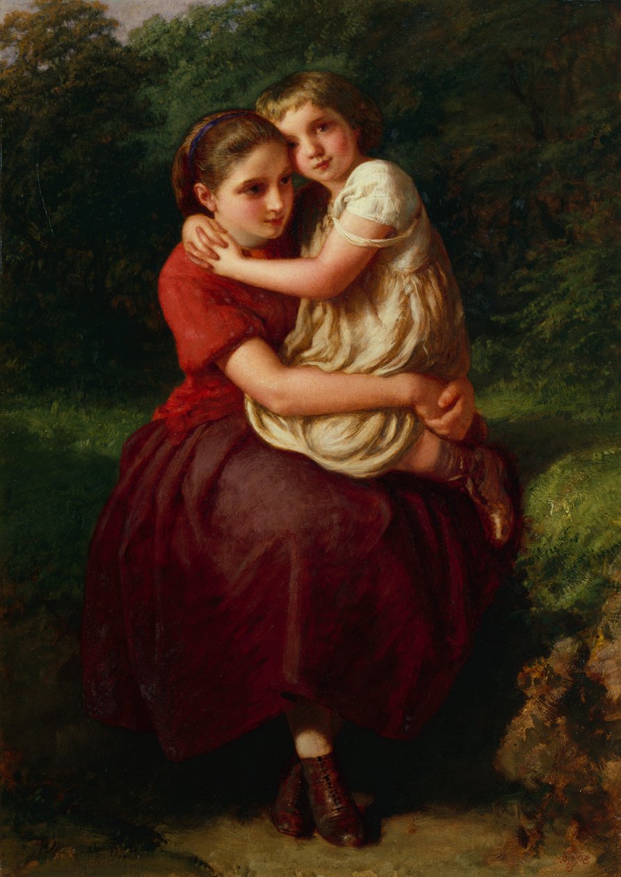 The Sisters (olaj) alkotó: Henry Le Jeune