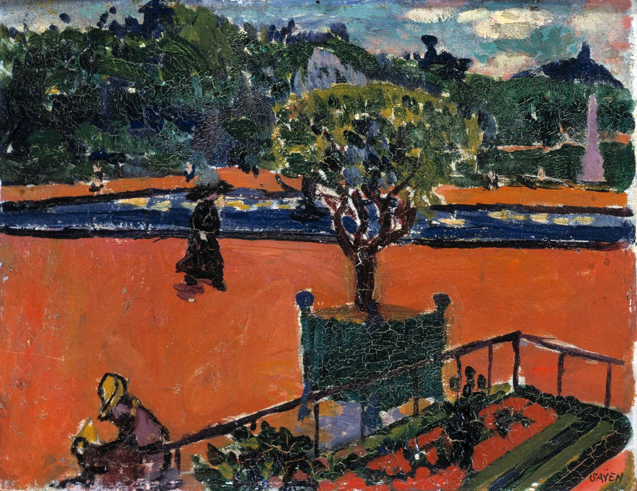 A Luxembourg-kertekben, 1910-1912. alkotó: Henry Lyman Saÿen