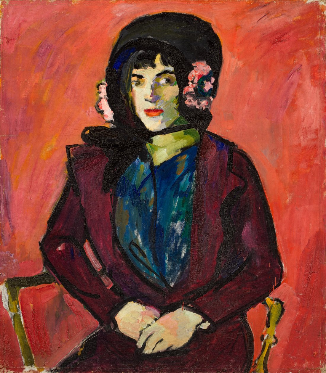 Lányportré, 1909-1914. alkotó: Henry Lyman Saÿen