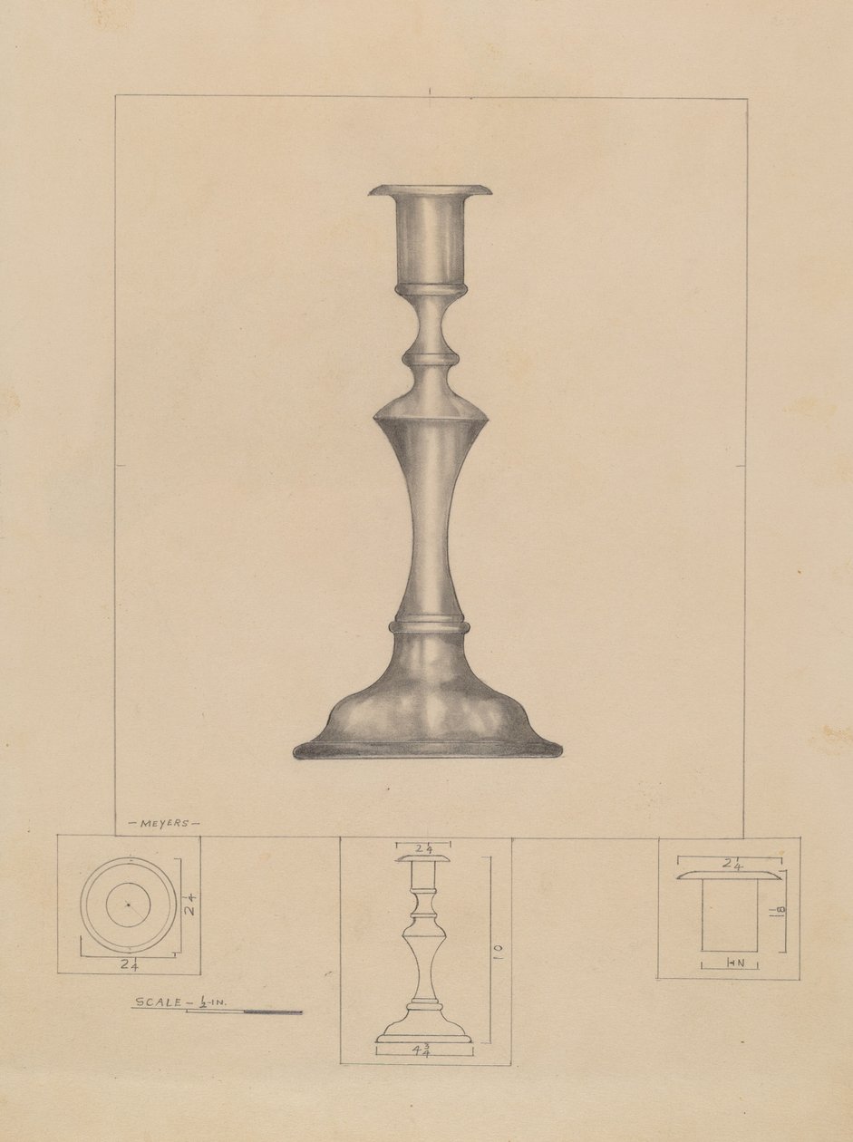 Gyertyatartó alkotó: Henry Meyers