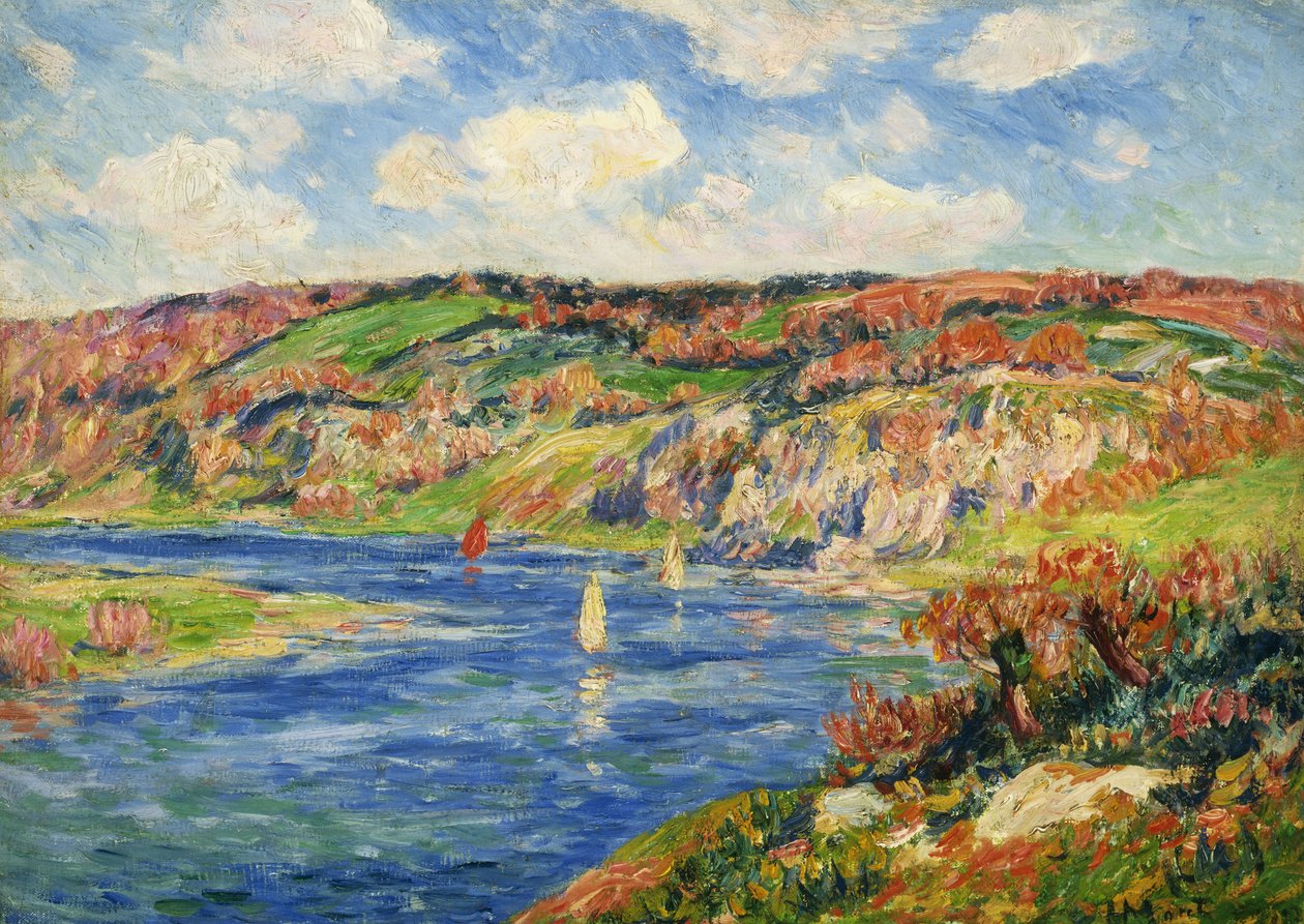 St. Maurice folyó, alkotó: Henry Moret