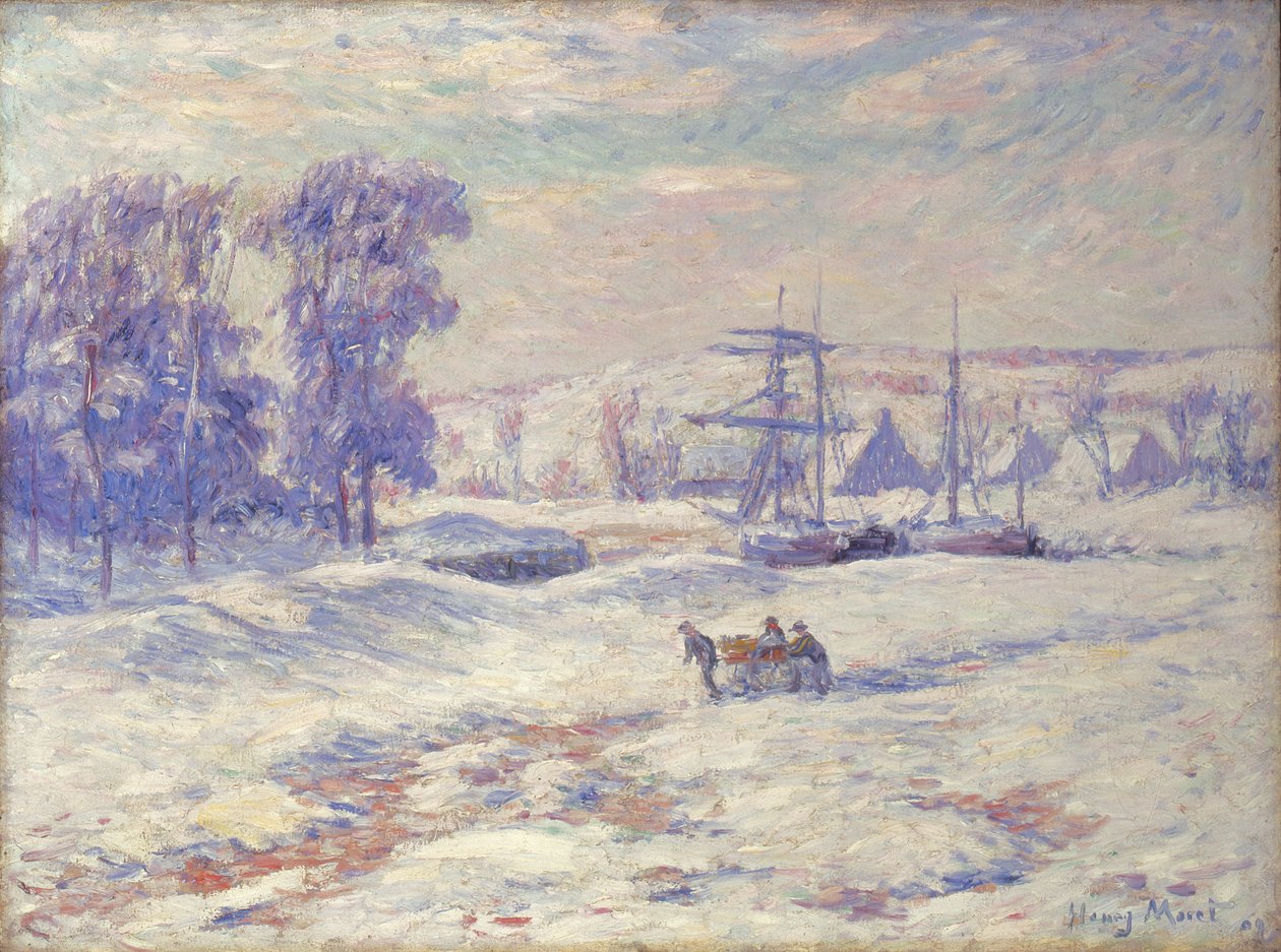 Havazás Quimpernél, 1909 alkotó: Henry Moret