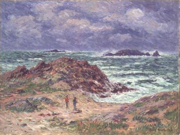 Cséplőgépek Bretagne-ban alkotó: Henry Moret