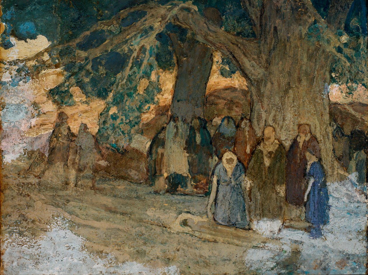 Meggyógyította a betegeket, kb. 1930. alkotó: Henry Ossawa Tanner