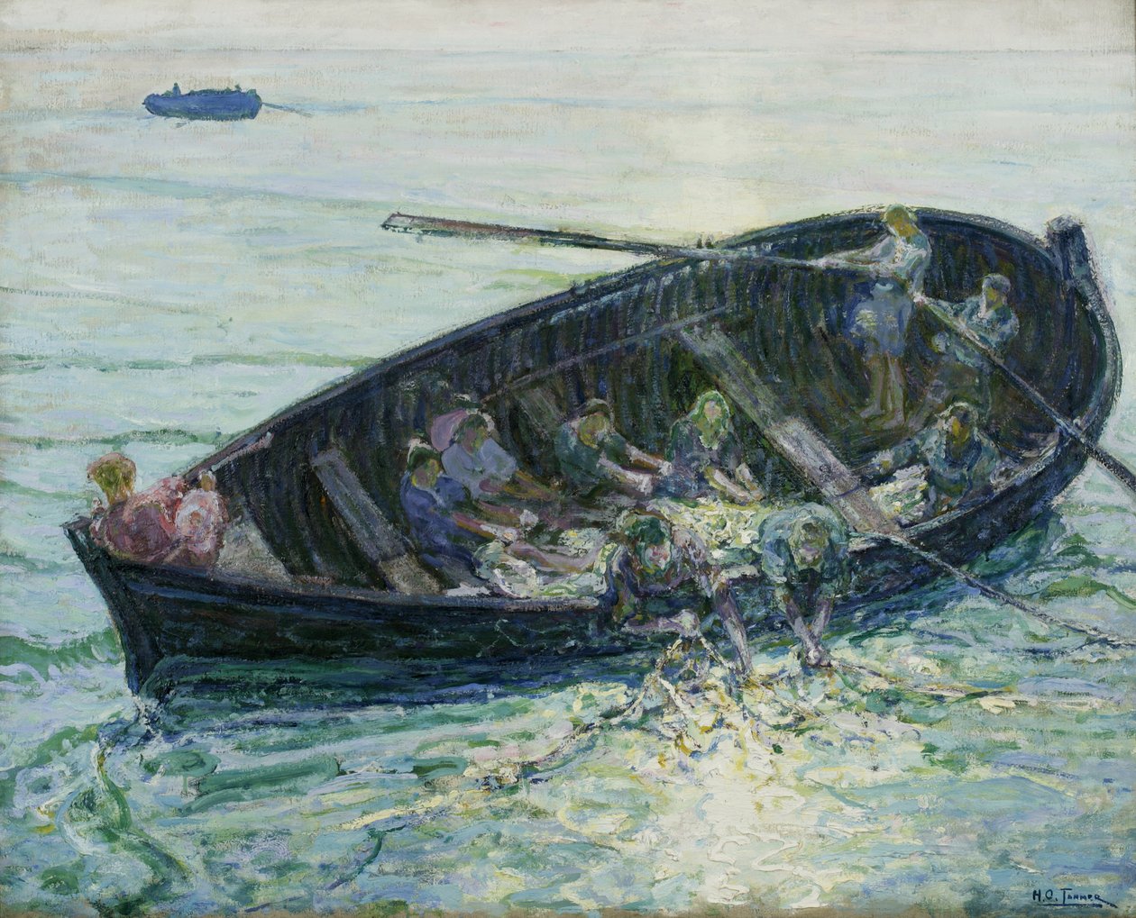 A halak csodája, 1913-14 alkotó: Henry Ossawa Tanner