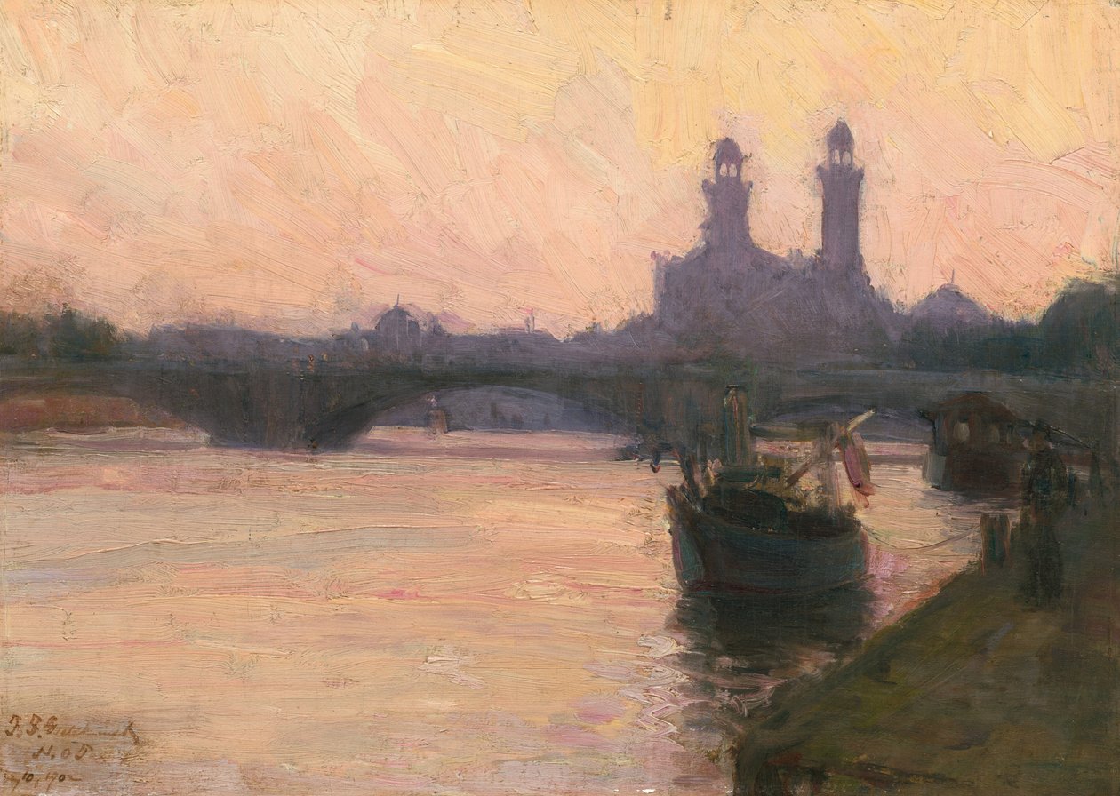 A Szajna, c. 1902. alkotó: Henry Ossawa Tanner